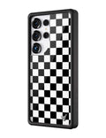 Checkers | Black Samsung Galaxy Case by Wildflower Cases