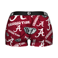 Women's Boy Shorts - Alabama Crimson Tide - Logo All-Over by Rock 'Em Socks
