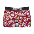 Women's Boy Shorts - Alabama Crimson Tide - Twisted Wordmark by Rock 'Em Socks