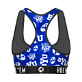 Women's Sports Bra - BYU Cougars - Logo All-Over by Rock 'Em Socks