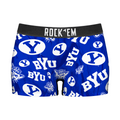 Women's Boy Shorts - BYU Cougars - Logo All-Over by Rock 'Em Socks