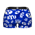 Women's Boy Shorts - BYU Cougars - Logo All-Over by Rock 'Em Socks