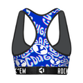 Women's Sports Bra - BYU Cougars - Twisted Wordmark by Rock 'Em Socks