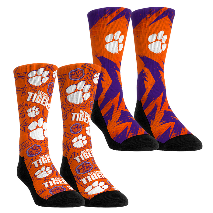 Clemson Tigers - Game Day 2-Pack by Rock 'Em Socks