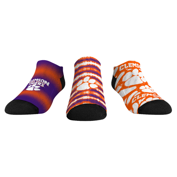 Clemson Tigers - Low Cut - Make Some Noise (3-Pack) by Rock 'Em Socks