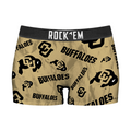 Women's Boy Shorts - Colorado Buffaloes - Logo All-Over by Rock 'Em Socks