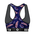 Women's Sports Bra - FAU Owls - Logo All-Over by Rock 'Em Socks
