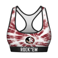 Women's Sports Bra - Florida State Seminoles - Team Tie Dye by Rock 'Em Socks