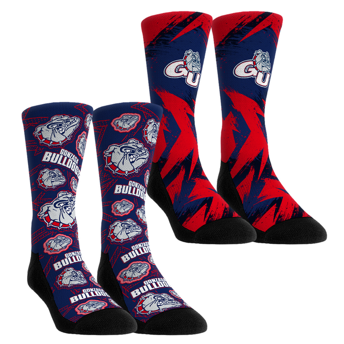 Gonzaga Bulldogs - Game Day 2-Pack by Rock 'Em Socks