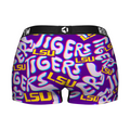 Women's Boy Shorts - LSU Tigers - Twisted Wordmark by Rock 'Em Socks