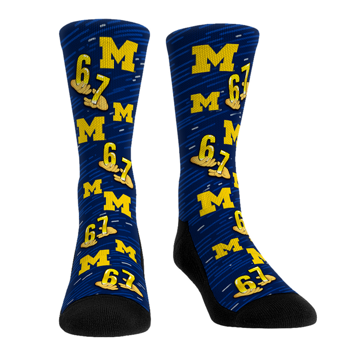 Michigan Wolverines - Six Seven All-Over by Rock 'Em Socks