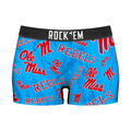 Women's Boy Shorts - Ole Miss Rebels - Logo All-Over by Rock 'Em Socks