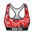 Women's Sports Bra - NC State Wolfpack - Twisted Wordmark by Rock 'Em Socks