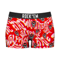 Women's Boy Shorts - NC State Wolfpack - Twisted Wordmark by Rock 'Em Socks