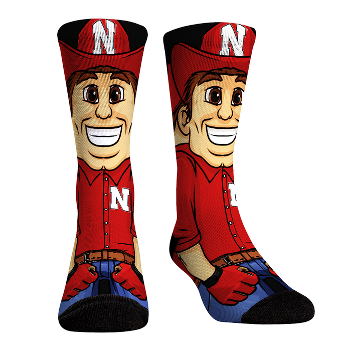Nebraska Huskers - HyperOptic Mascot by Rock 'Em Socks
