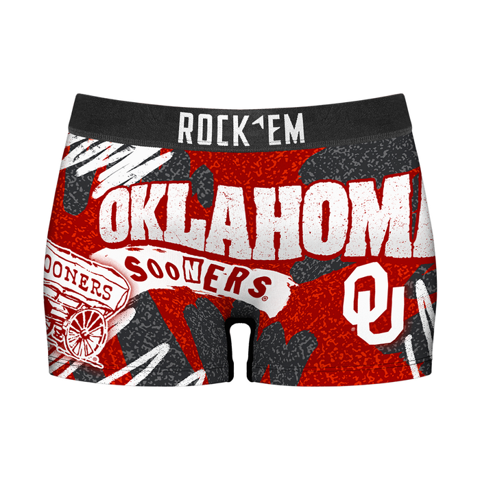 Women's Boy Shorts - Oklahoma Sooners - Team Blast by Rock 'Em Socks