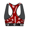 Women's Sports Bra - Oklahoma Sooners - Logo All-Over by Rock 'Em Socks
