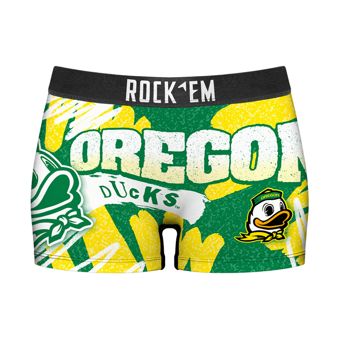 Women's Boy Shorts - Oregon Ducks - Team Blast by Rock 'Em Socks