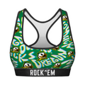 Women's Sports Bra - Oregon Ducks - Twisted Wordmark by Rock 'Em Socks