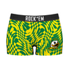 Women's Boy Shorts - Oregon Ducks - Wavy Checkers