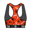 Women's Sports Bra - Oregon State Beavers - Logo All-Over by Rock 'Em Socks