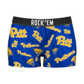 Women's Boy Shorts - Pittsburgh Panthers - Logo All-Over by Rock 'Em Socks