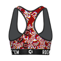 Women's Sports Bra - South Carolina Gamecocks - Twisted Wordmark by Rock 'Em Socks