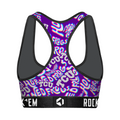 Women's Sports Bra - TCU Horned Frogs - Twisted Wordmark by Rock 'Em Socks