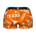Women's Boy Shorts - Texas Longhorns - Logo All-Over by Rock 'Em Socks