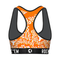 Women's Sports Bra - Texas Longhorns - Twisted Wordmark by Rock 'Em Socks