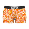 Women's Boy Shorts - Texas Longhorns - Twisted Wordmark by Rock 'Em Socks