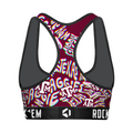 Women's Sports Bra - Texas A&M Aggies - Twisted Wordmark by Rock 'Em Socks