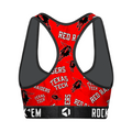 Women's Sports Bra - Texas Tech Red Raiders - Logo All-Over by Rock 'Em Socks