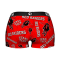 Women's Boy Shorts - Texas Tech Red Raiders - Logo All-Over by Rock 'Em Socks