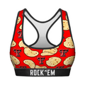 Women's Sports Bra - Texas Tech Red Raiders - Tortillas All-Over by Rock 'Em Socks