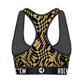 Women's Sports Bra - UCF Knights - Wavy Checkers by Rock 'Em Socks
