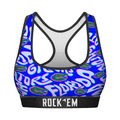 Women's Sports Bra - Florida Gators - Twisted Wordmark by Rock 'Em Socks