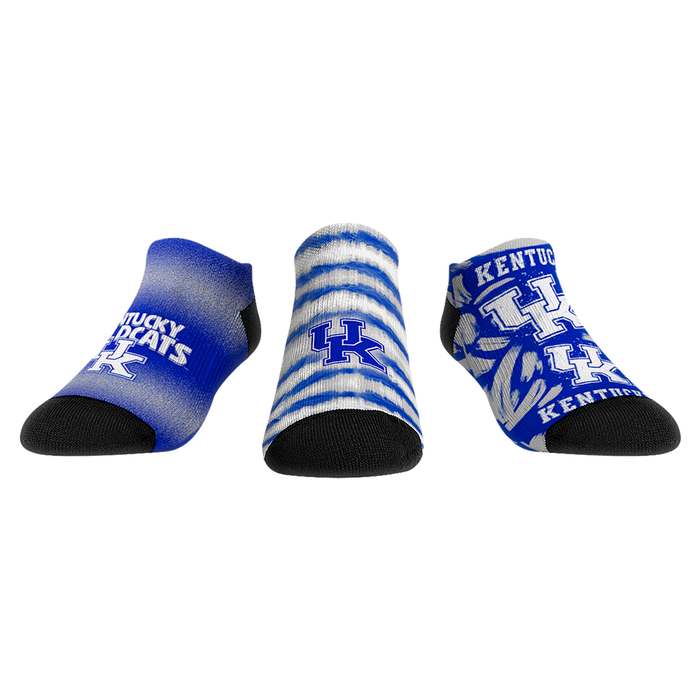 Kentucky Wildcats - Low Cut - Make Some Noise (3-Pack) by Rock 'Em Socks