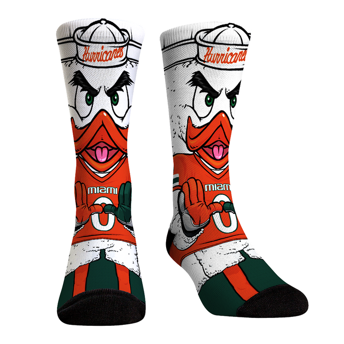 Miami Hurricanes - HyperOptic Mascot by Rock 'Em Socks