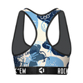 Women's Sports Bra - North Carolina Tar Heels - Graffiti by Rock 'Em Socks