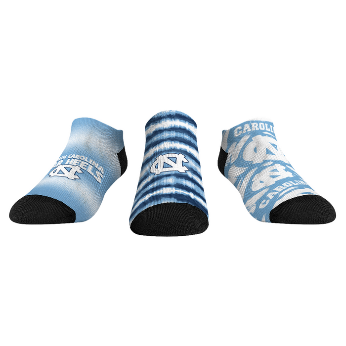 North Carolina Tar Heels - Low Cut - Make Some Noise (3-Pack) by Rock 'Em Socks