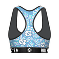 Women's Sports Bra - North Carolina Tar Heels - Twisted Wordmark by Rock 'Em Socks
