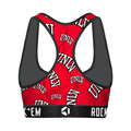 Women's Sports Bra - UNLV Rebels - Logo All-Over by Rock 'Em Socks