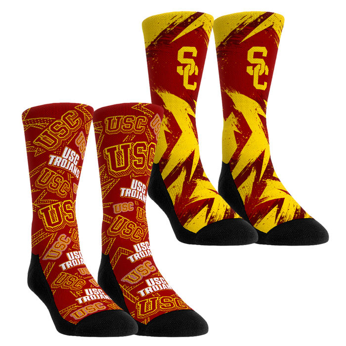 USC Trojans - Game Day 2-Pack by Rock 'Em Socks
