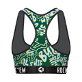 Women's Sports Bra - USF Bulls - Twisted Wordmark by Rock 'Em Socks