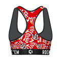 Women's Sports Bra - Utah Utes - Twisted Wordmark by Rock 'Em Socks