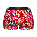 Women's Boy Shorts - Utah Utes - Twisted Wordmark by Rock 'Em Socks