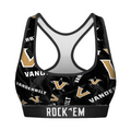 Women's Sports Bra - Vanderbilt Commodores - Logo All-Over by Rock 'Em Socks