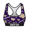 Women's Sports Bra - Washington Huskies - Logo All-Over