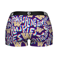 Women's Boy Shorts - Washington Huskies - Twisted Wordmark by Rock 'Em Socks